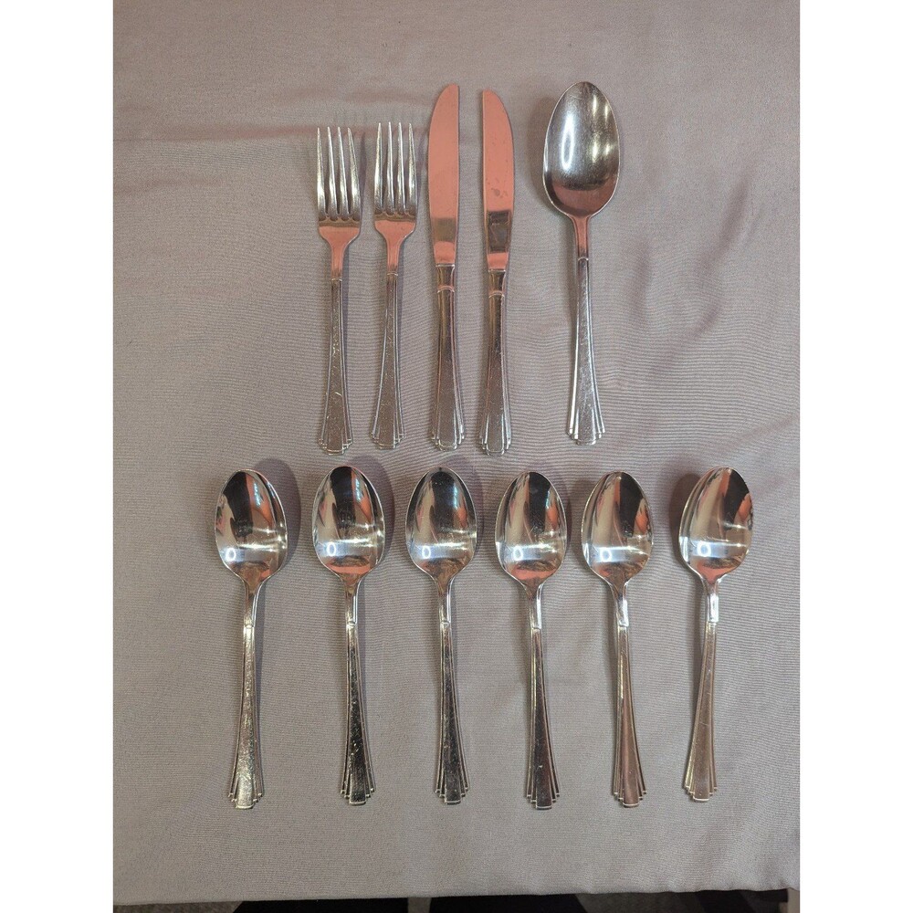 International Stainless Steel Flatware 11 Pieces